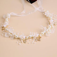Floral & Pearl Headdress Hair Accessories for Girls