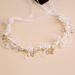 Floral & Pearl Headdress Hair Accessories for Girls