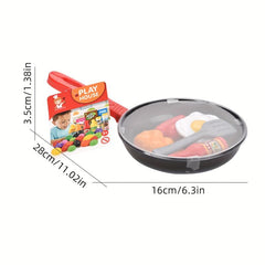 Children's Cooking Set with Vegetables and Utensils