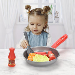 Children's Cooking Set with Vegetables and Utensils