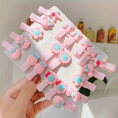 20 Boutique Cartoon Hairpins Girl Hair Accessories Funny Look Christmas Gift