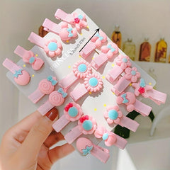 20 Boutique Cartoon Hairpins Girl Hair Accessories Funny Look Christmas Gift