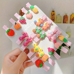 20 Boutique Cartoon Hairpins Girl Hair Accessories Funny Look Christmas Gift