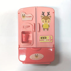 Mini Double Door Refrigerator Toys Simulation Pretend Play Kitchen Toys