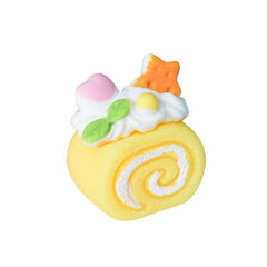 Cream Heart Roll Cake DIY Food Play Ornament Car Pendant