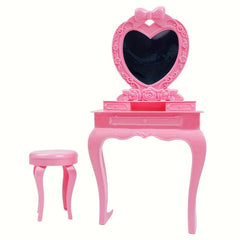 Princess Doll Toy Accessories Dressing Table Makeup Table Mirror