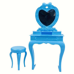 Princess Doll Toy Accessories Dressing Table Makeup Table Mirror