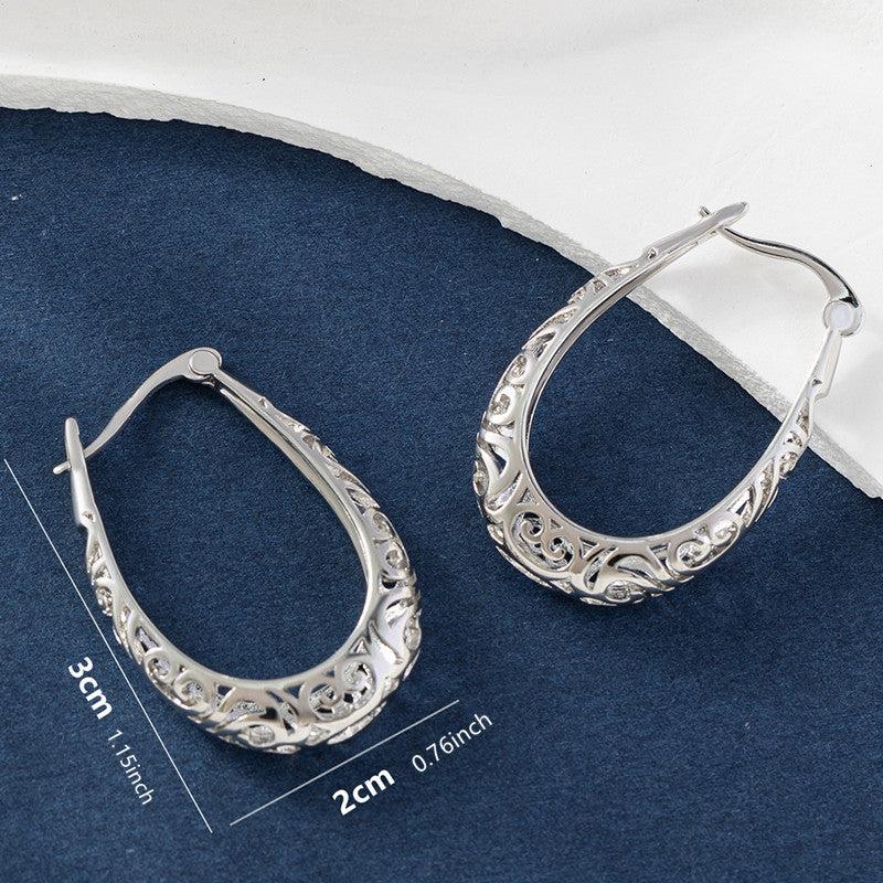 Heart Shaped Hoop Earrings for Women Girls