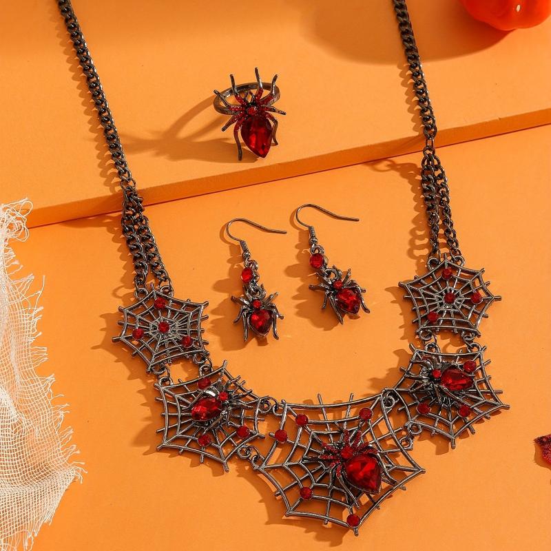 Gorgeous Halloween Spider Jewelry Set for Women