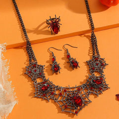 Gorgeous Halloween Spider Jewelry Set for Women