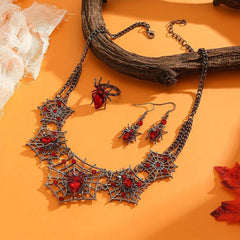 Gorgeous Halloween Spider Jewelry Set for Women
