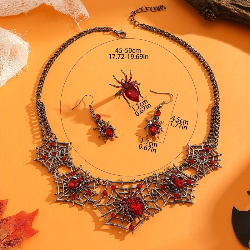 Gorgeous Halloween Spider Jewelry Set for Women