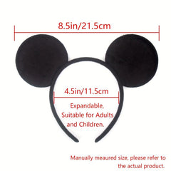Plush Mouse Ears Headband for Boy & Girl Birthday Party