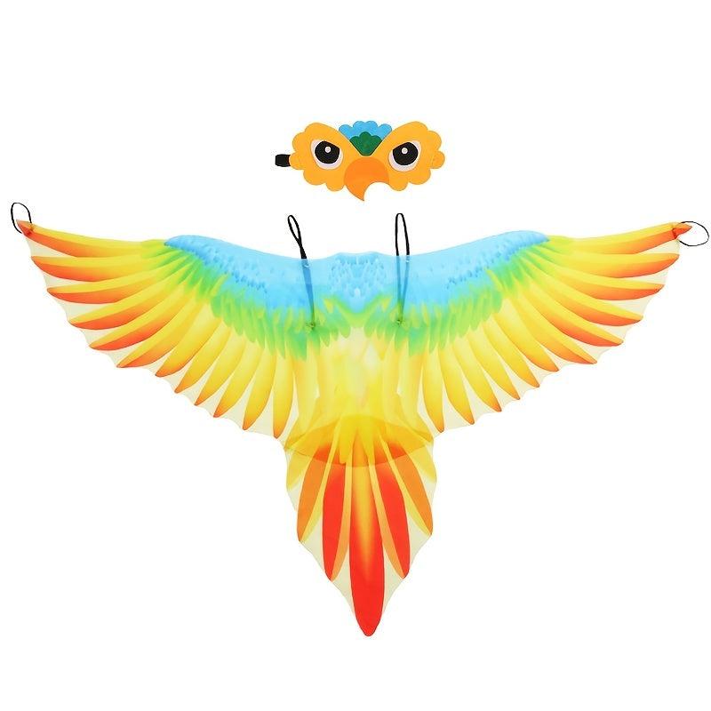 Children's Bird Wings Headdress Set Macaw Back Decoration
