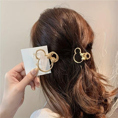 Hollow Non slip Hair Clip For Mouse Ear Theme Party