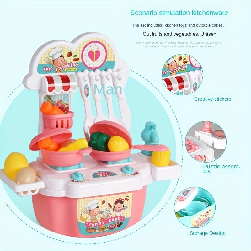 House Simulation Kitchen Toy Cooking Package