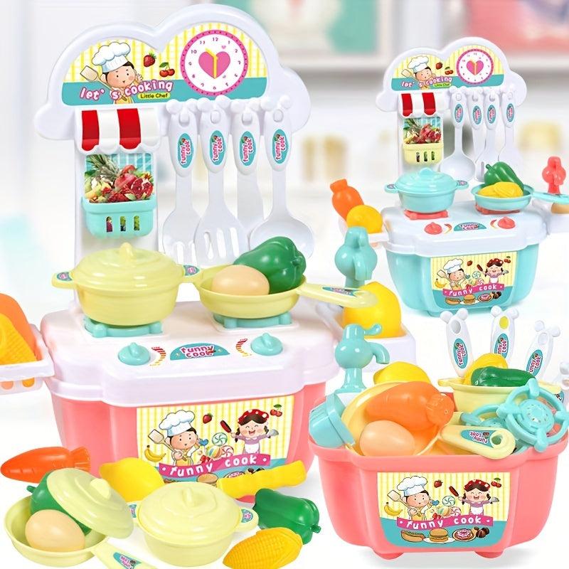 House Simulation Kitchen Toy Cooking Package