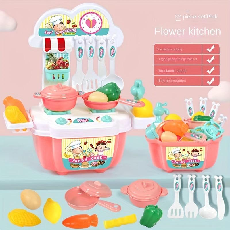 House Simulation Kitchen Toy Cooking Package