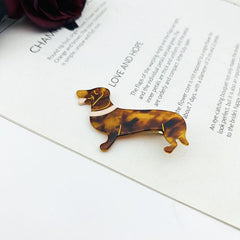 French Acetic Acid Clip Animal Sausage Geometric Hair Clip