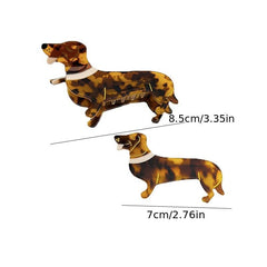 French Acetic Acid Clip Animal Sausage Geometric Hair Clip