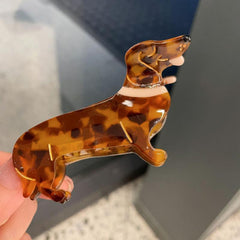 French Acetic Acid Clip Animal Sausage Geometric Hair Clip