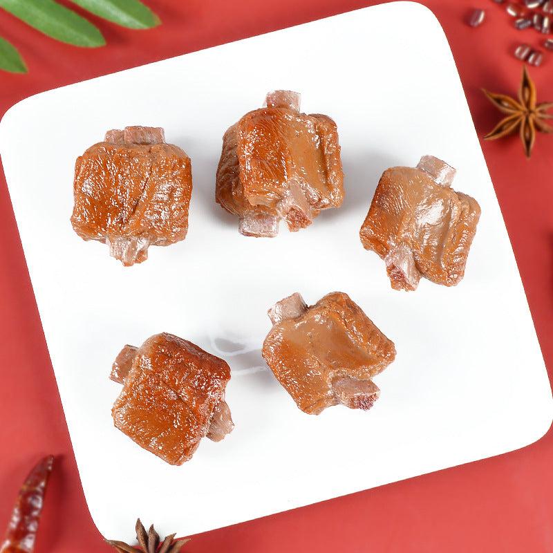 Creative PVC Ribs Props Model Braised Ribs Vibrato