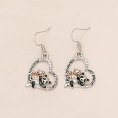 Panda & Kitten Love Heart Earrings For Women Girls - Birthday Christmas