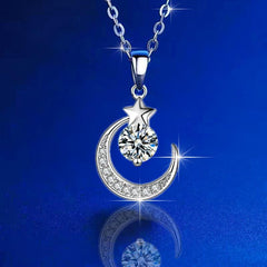 Glamorous Diamond Dangle Choker Chain Necklace
