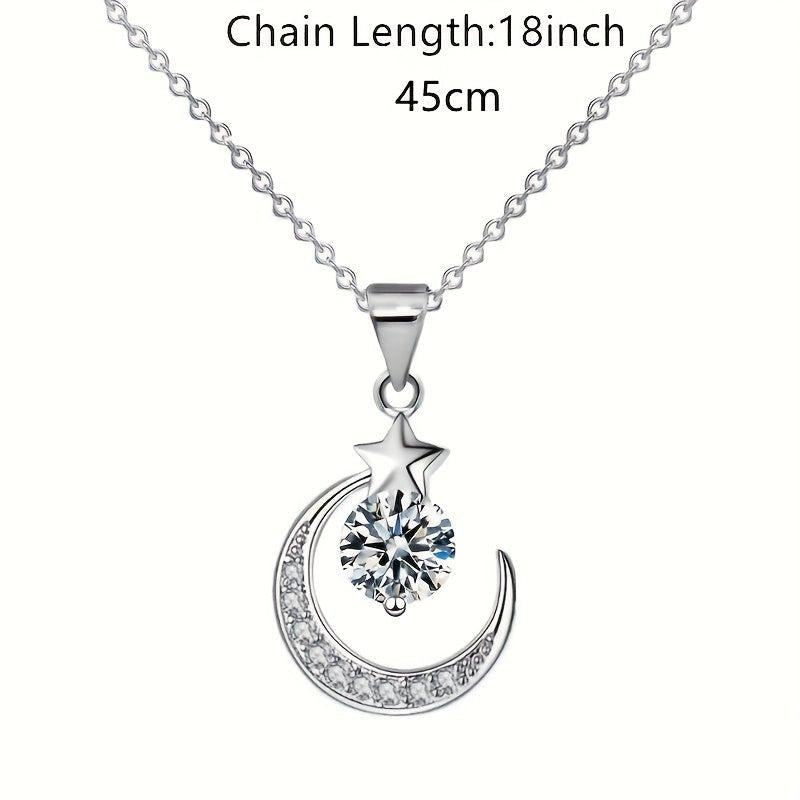 Glamorous Diamond Dangle Choker Chain Necklace