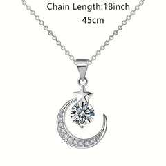 Glamorous Diamond Dangle Choker Chain Necklace