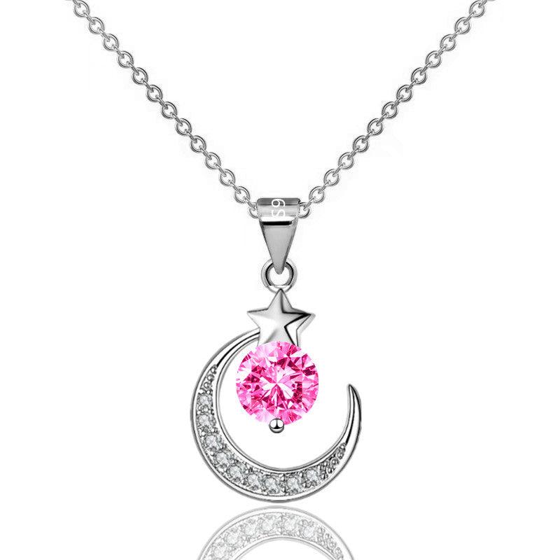 Glamorous Diamond Dangle Choker Chain Necklace