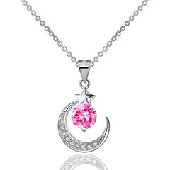 Glamorous Diamond Dangle Choker Chain Necklace