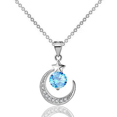 Glamorous Diamond Dangle Choker Chain Necklace