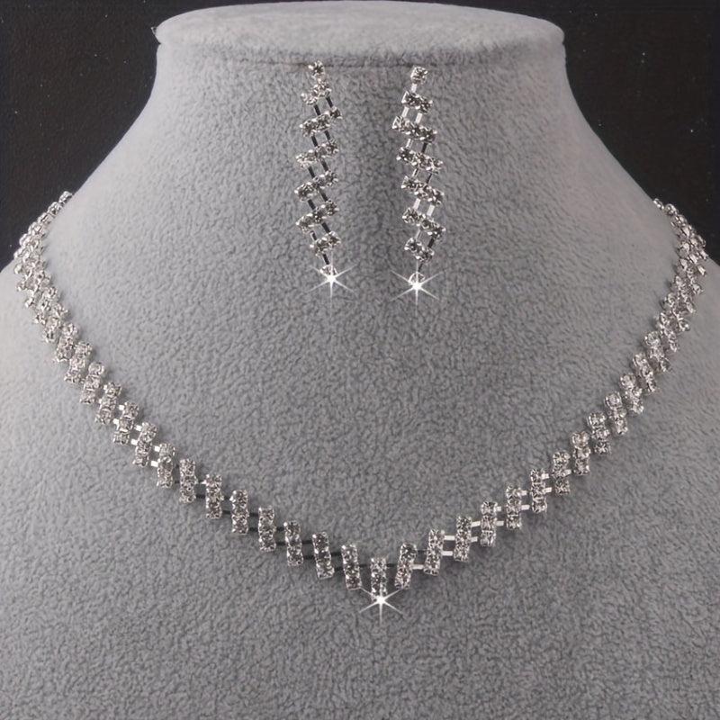 Bridal Set Water Drop Necklace Earrings
