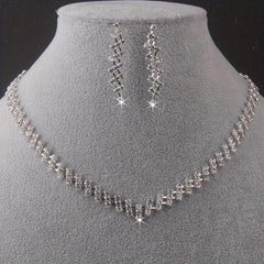 Bridal Set Water Drop Necklace Earrings