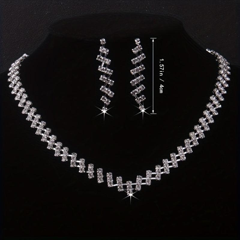 Bridal Set Water Drop Necklace Earrings