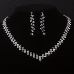 Bridal Set Water Drop Necklace Earrings