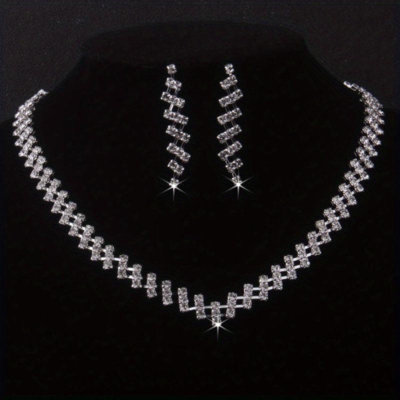 Bridal Set Water Drop Necklace Earrings