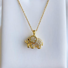 Elephant Pendant Necklace Ideal for Girls' Parties