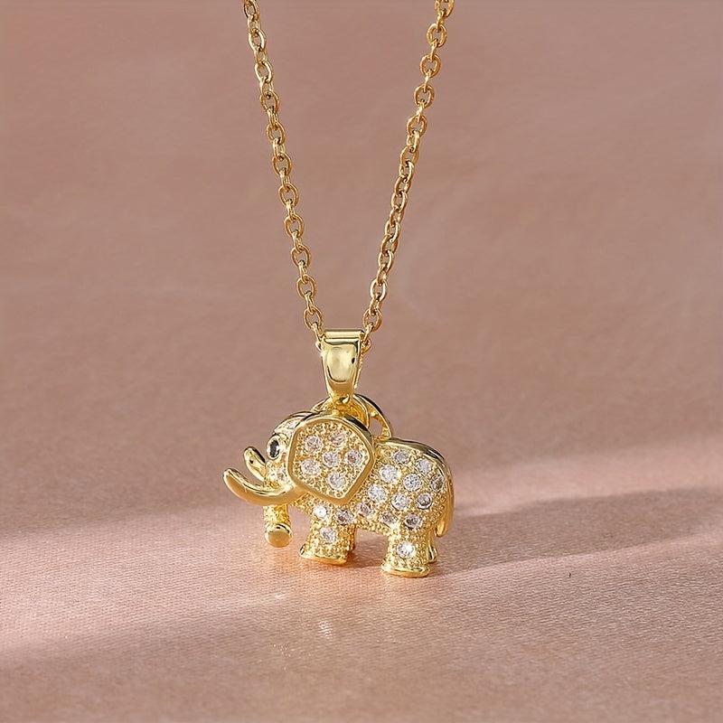 Elephant Pendant Necklace Ideal for Girls' Parties