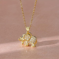 Elephant Pendant Necklace Ideal for Girls' Parties