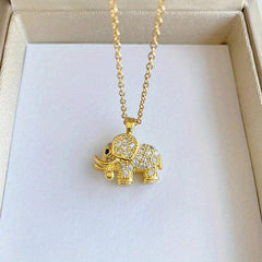 Elephant Pendant Necklace Ideal for Girls' Parties