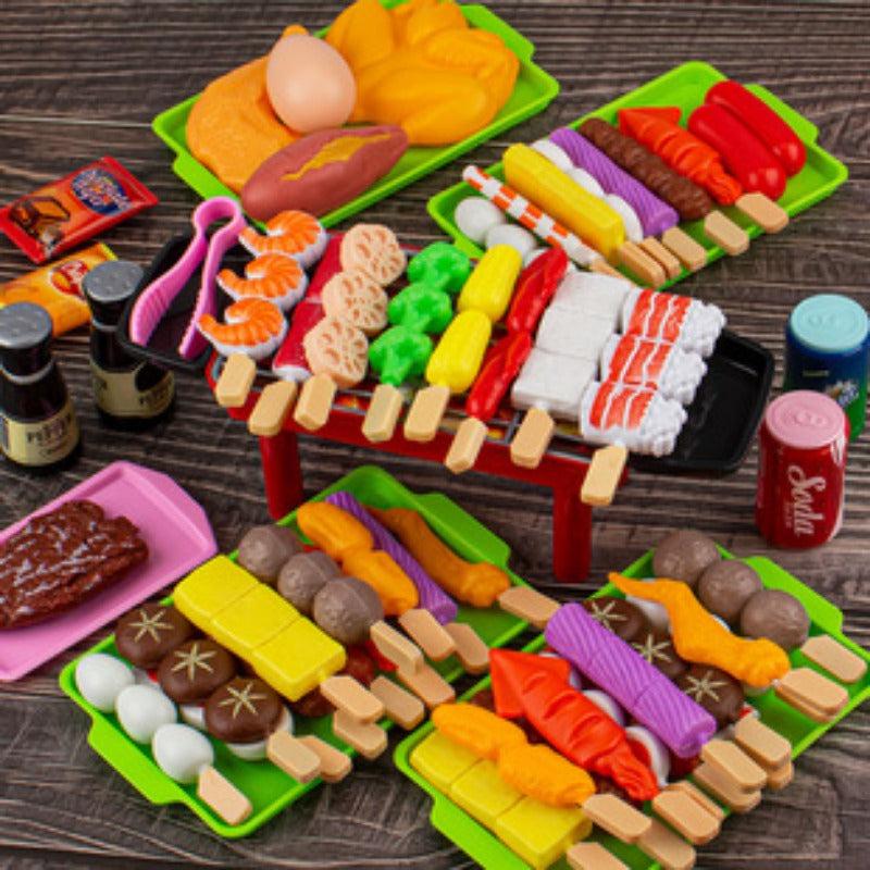35pcs Play Food Set for Kids Kitchen - Pretend Food Assortment for Toddlers