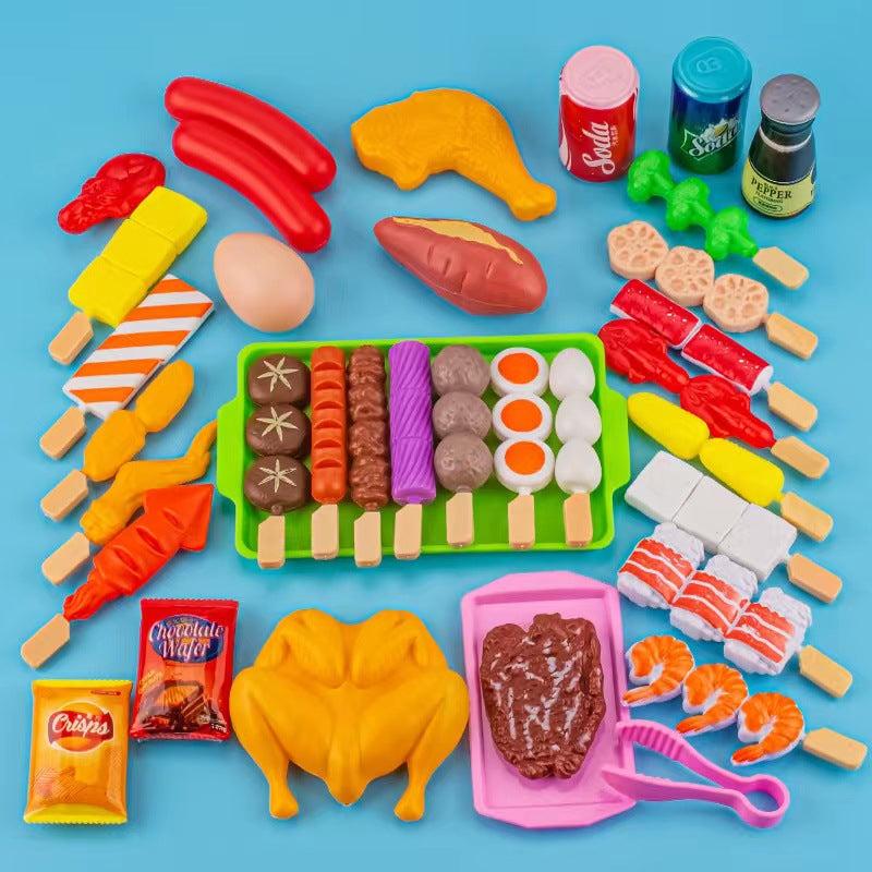 35pcs Play Food Set for Kids Kitchen - Pretend Food Assortment for Toddlers
