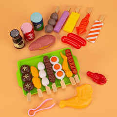 35pcs Play Food Set for Kids Kitchen - Pretend Food Assortment for Toddlers