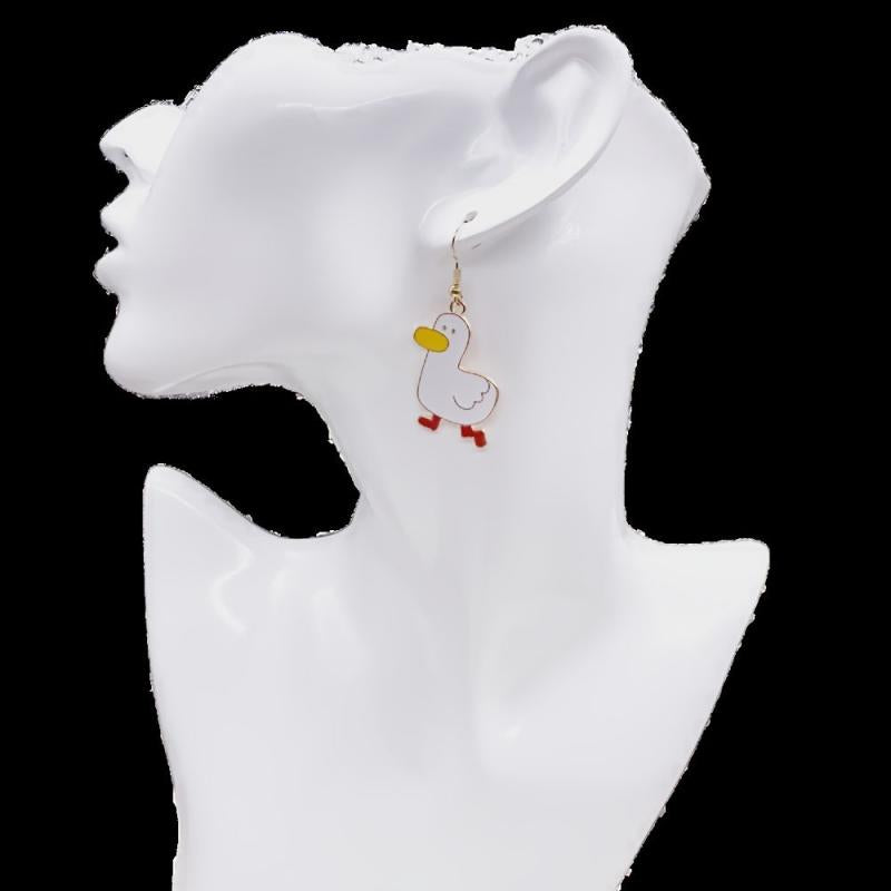Cheer Duck Poached Egg Earrings - Fun Twist to Your Look