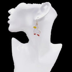 Cheer Duck Poached Egg Earrings - Fun Twist to Your Look