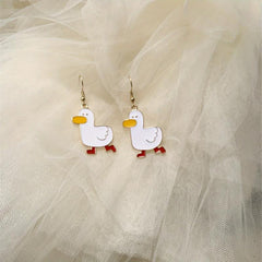 Cheer Duck Poached Egg Earrings - Fun Twist to Your Look