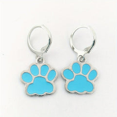 Alloy Drop Animal Claw Dog And Cat Footprints Earrings Children's Jewelry