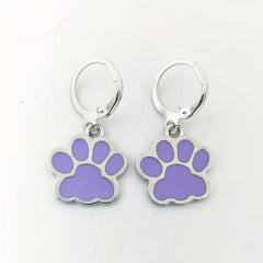 Alloy Drop Animal Claw Dog And Cat Footprints Earrings Children's Jewelry